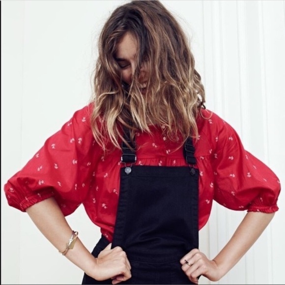 Madewell Tops - Madewell Shirred peasant top